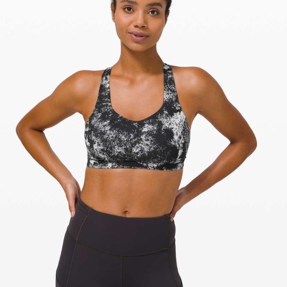 lululemon athletica Other - Lululemon Free To Be Serene Bra 
Aerify Jacquard Black Alpine White